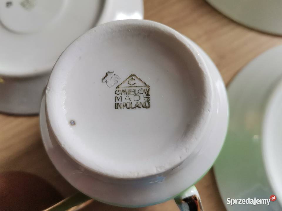 Stary serwis kawowy June Ćmielów W Potacki PRL śląskie Katowice