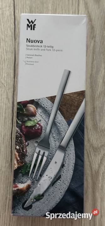 Zestaw sztućców WMF do steków 12 sztuk stal Łódź