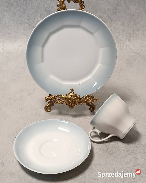 Mitterteich Filiżanka do kawy Wielokątna Zestaw Porcelana i szkło Augustów