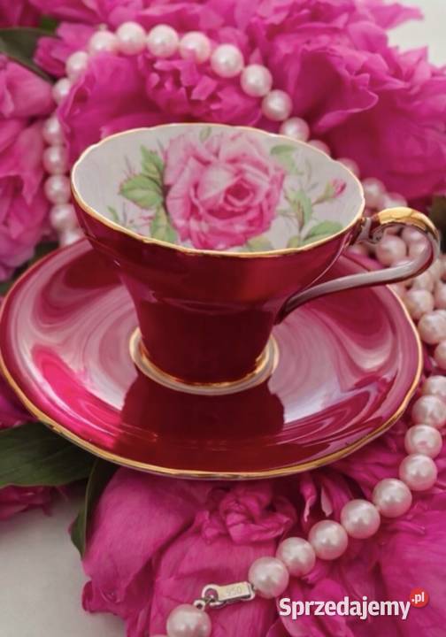 Porcelana zdobiona motywem róż łódzkie