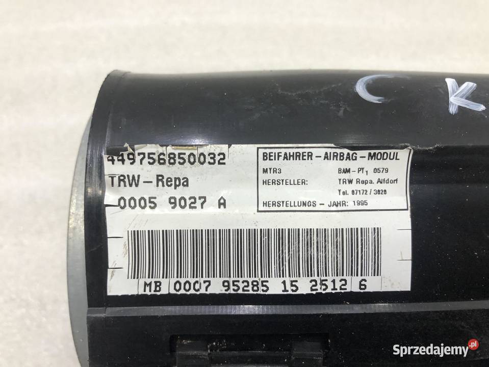 PODUSZKA AIRBAG MERCEDES W202 CKLASA 2028600505 sprzedam