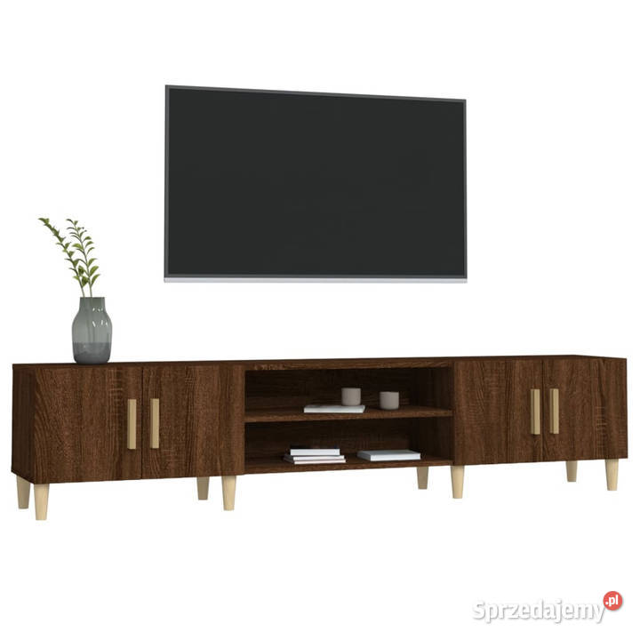 Szafka pod TV brązowy dąb 180x315x40 WM816263 mazowieckie Warszawa