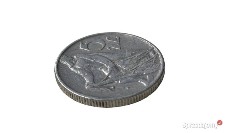5 Złotych 1973 Rybak moneta polska z PRLu Numizmatyka Warszawa