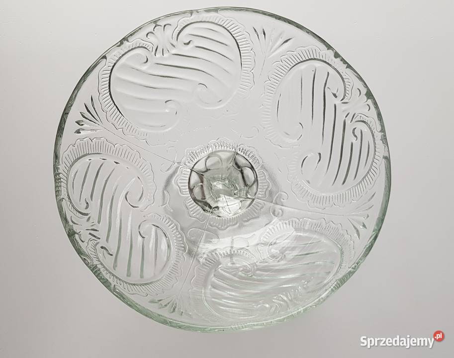 Owocarka Jabłuszka Zawijasy Ząbkowice szkło PRL śląskie