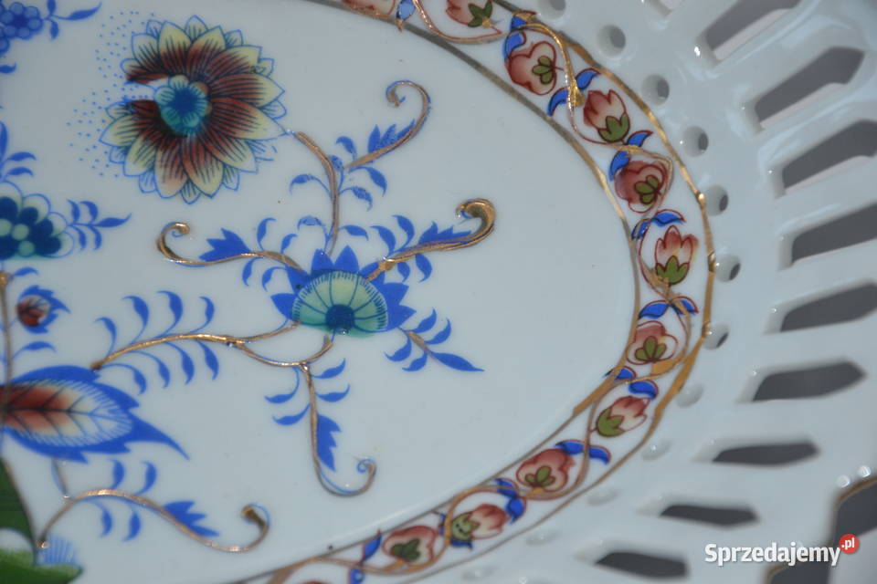 Półmisek porcelanowy koszyk ażurowy wzór Porcelana i szkło Warszawa