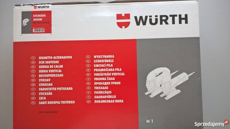 Wyrzynarka STP 150 Power B Wurth 230V Elektryczne Wołomin