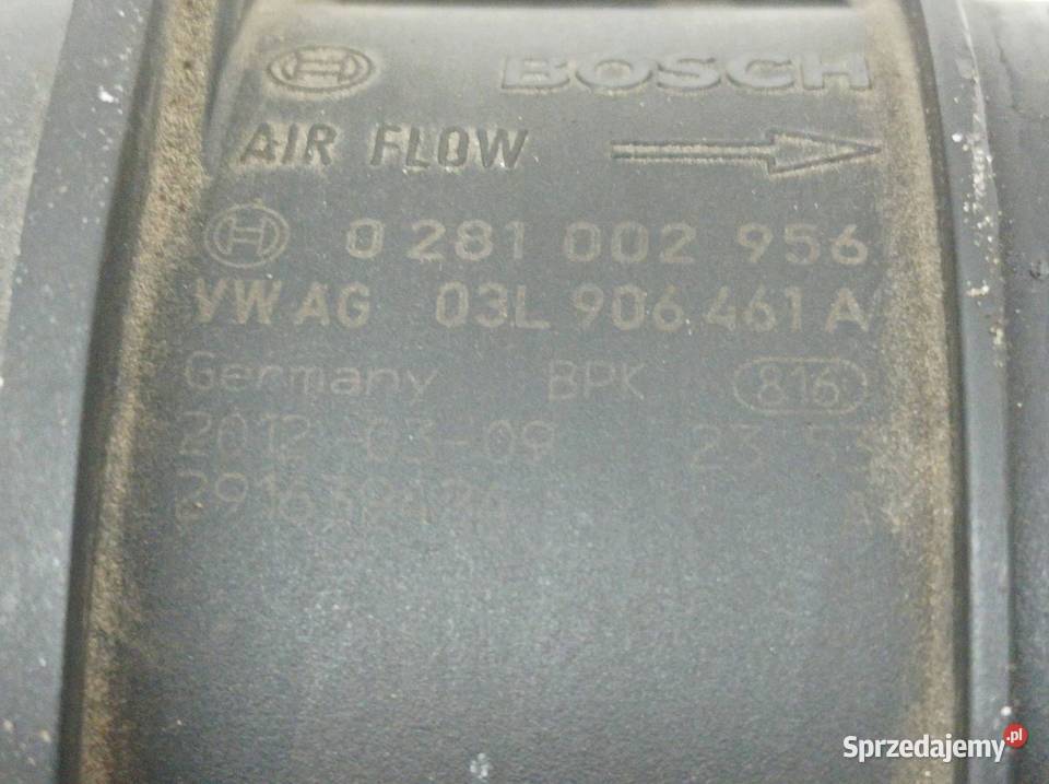 PRZEPŁYWOMIERZ 03L906461A 20 TDI Audi A5 I 2007