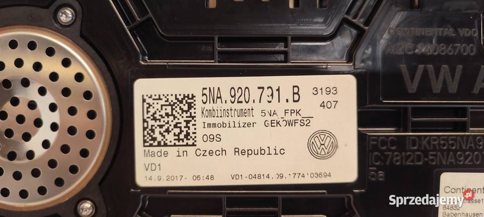 VW TIGUAN II LICZNIK VIRTUAL KOKPIT ZEGARY osobowe Liczniki i zegary