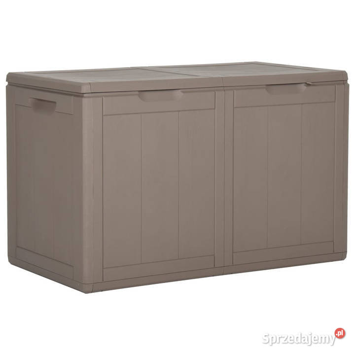 Skrzynia ogrodowa 180 L brązowa rattan PP sprzedam