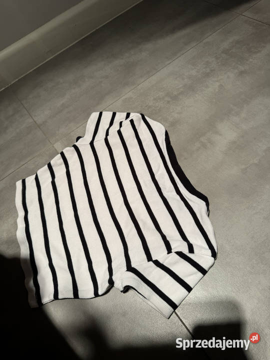 Top Zara BialoCzarny