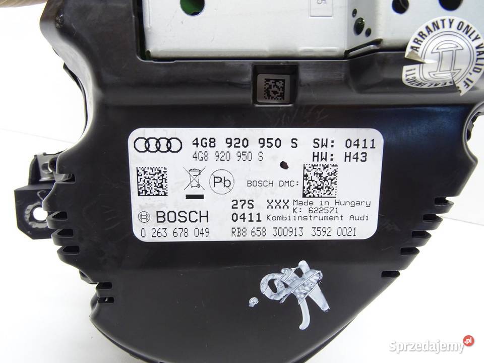 LICZNIK ZEGARY ZEGAR 4G8920950S 20 TDI AUDI A6 małopolskie sprzedam