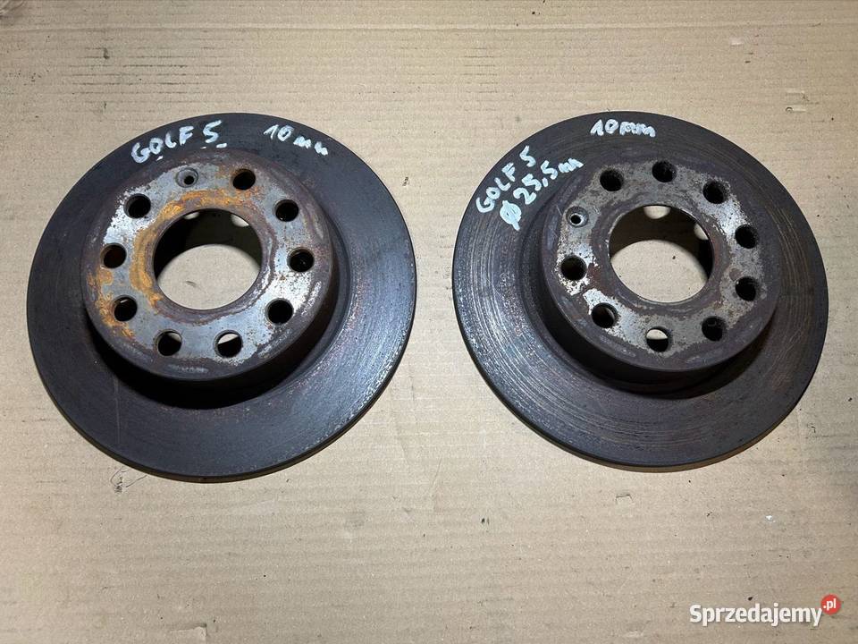 Tarcze hamulcowe tylne golf 5 Grudziądz