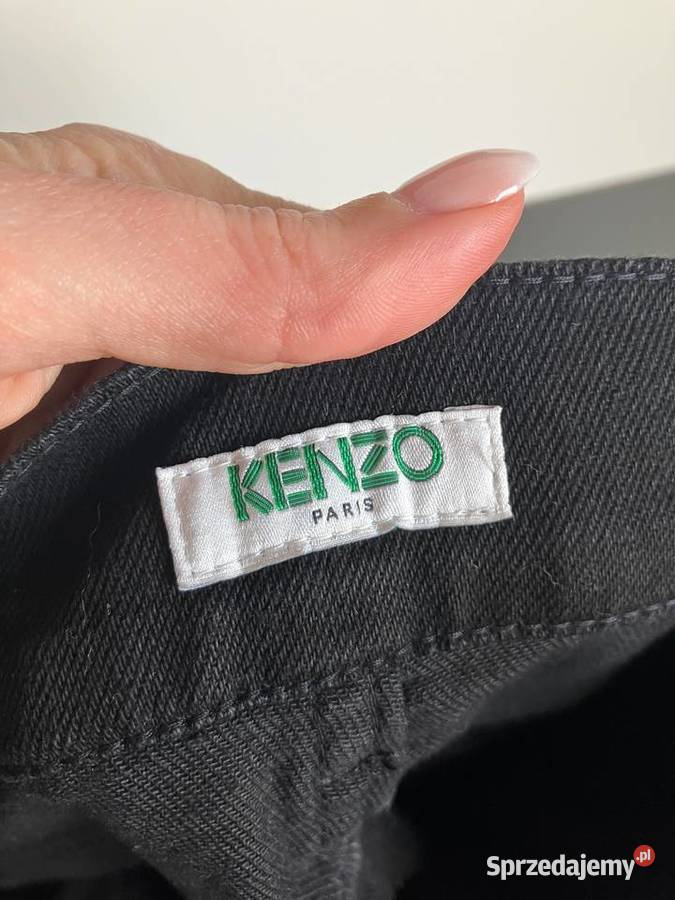 Nowe czarne męskie spodnie jeansy Kenzo skinny Odzież codzienna podkarpackie Nisko