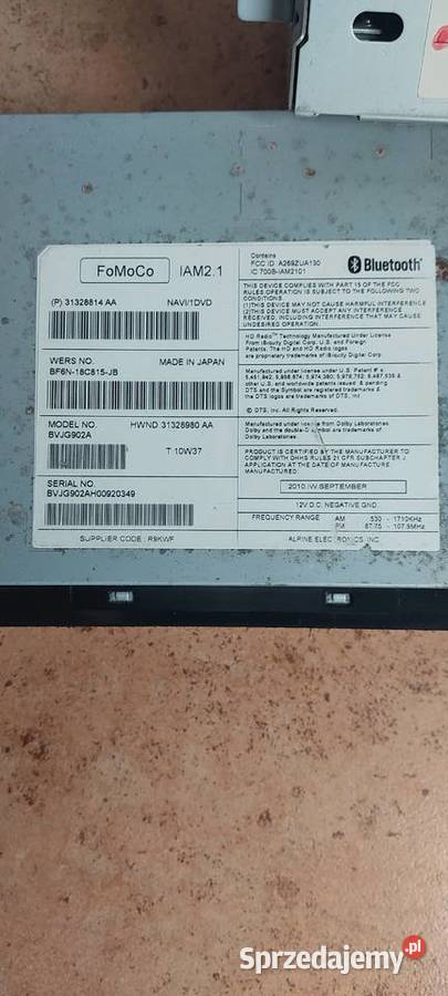 Radio CD Nawigacja JAGUAR XJ X351 BF6N18C815JB Sprzęt audio fabryczny Szczecin sprzedam