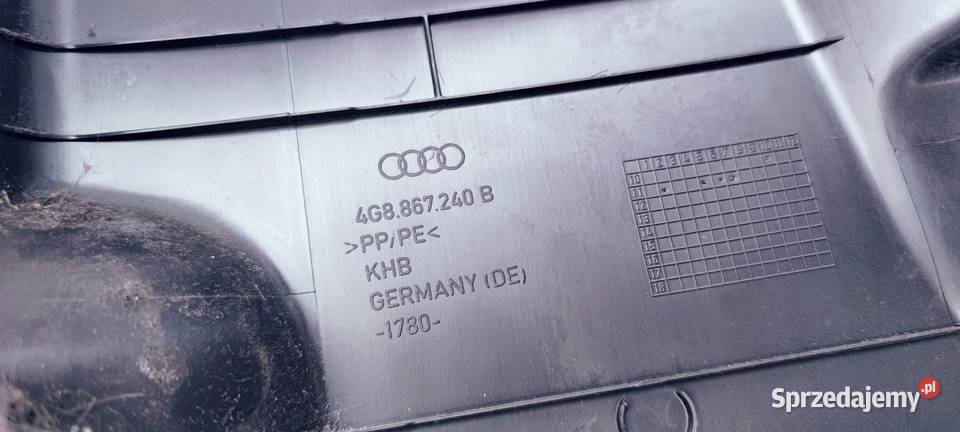OSŁONA POSZYCIA SŁUPKA PRAWA AUDI A7 4G8867240B Przystajń