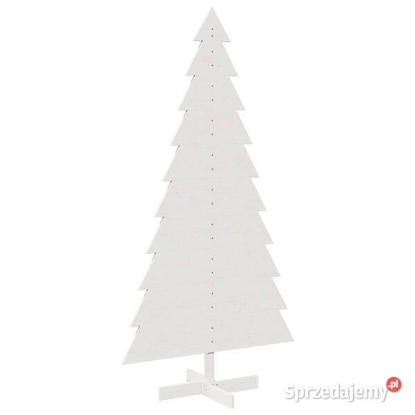 vidaXL Drewniana choinka do udekorowania biała mazowieckie Warszawa sprzedam