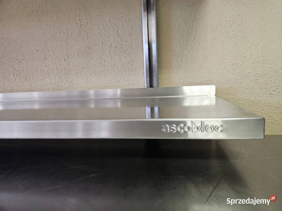 Półka Ascobloc dwupoziomowa nierdzewna Gastronomia Góra