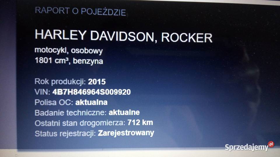 HarleyDavidson Rocker Custom 2015 SS Koszalin