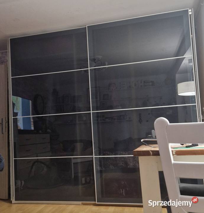 Szafa Ikea Pax 25 m szeroka szklane drzwi 236cm Ciechocinek sprzedam