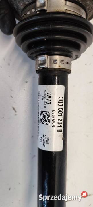 VW TIGUAN II PÓŁOŚ PRAWY TYŁ 4X4 3Q0501204B