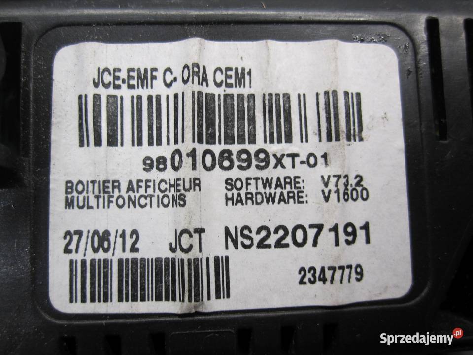 CITROEN C3 II 14 HDI 12r ekran wyświetlacz Kielce