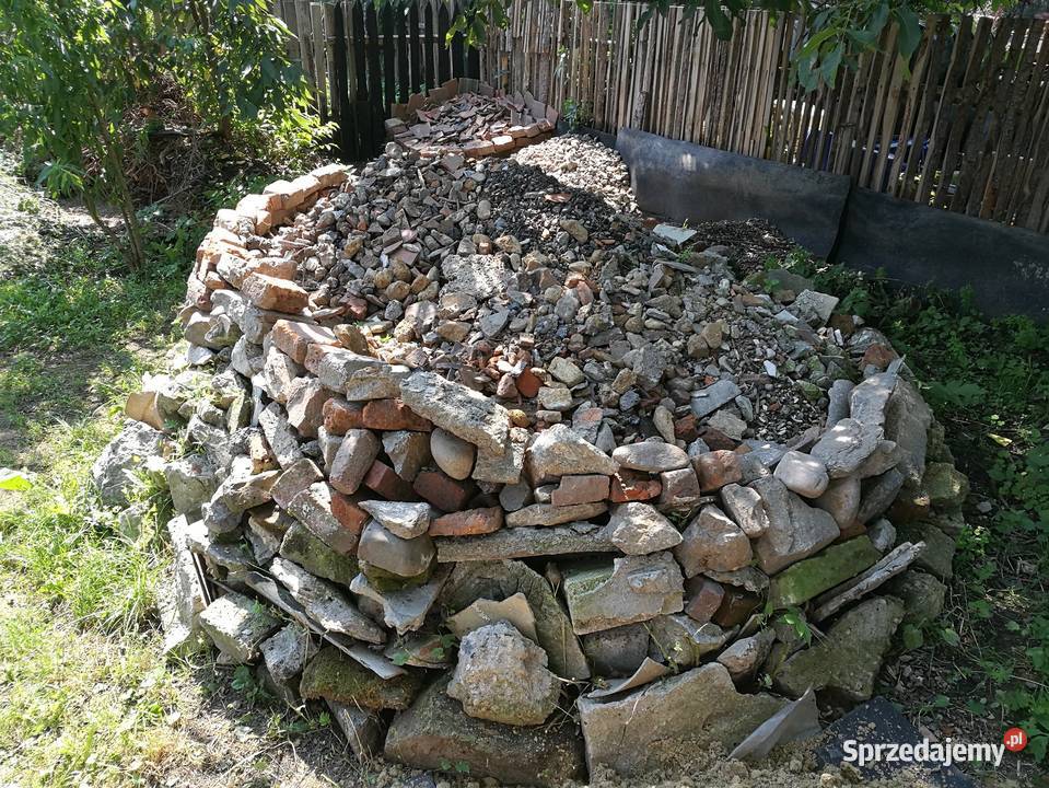 Gruz mieszany kamienie cegły dachówki tynki Żwir i kamienie Ząbkowice Śląskie