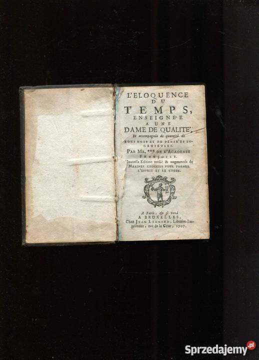 Leloquence du Temps enseignee a une Dame de Szczecin