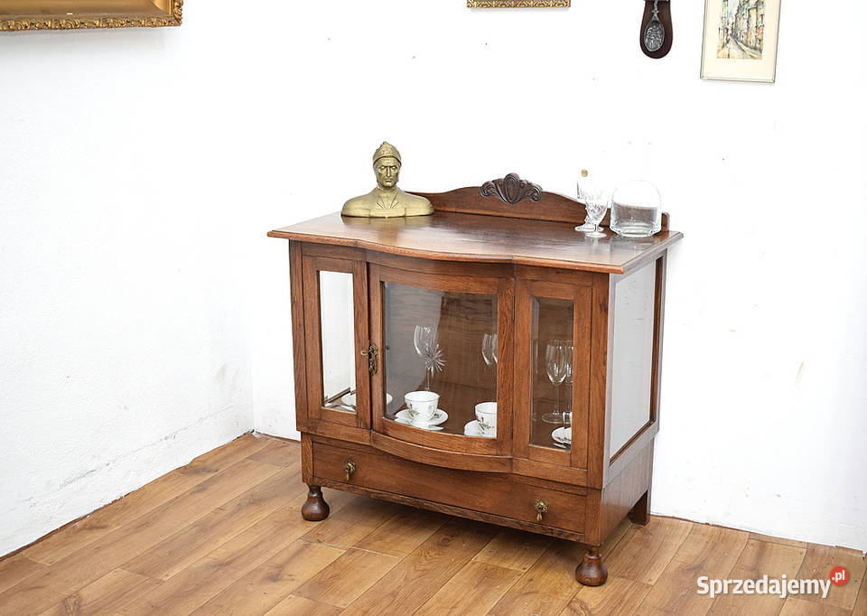 Urocza stara szafka komódka barek herbaciarka Świdnica