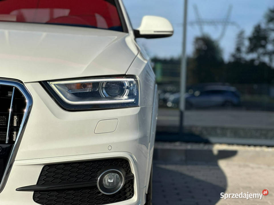 Audi Q3 SLINE LED Bixenon Skóra Grzane Fotele serwisowany w ASO Kąty Opolskie