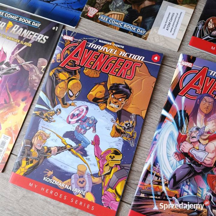 kolekcja różnych komiksów wydanych w Polsce Poznań