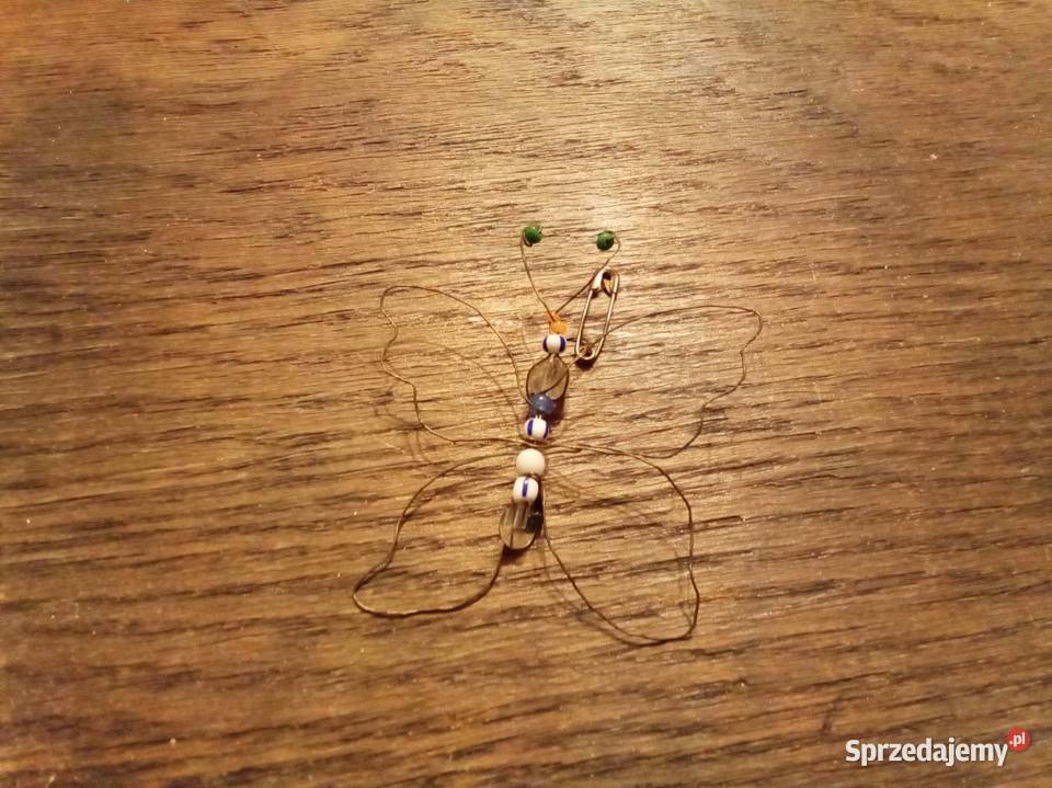 Motylek rękodzieło PRL Antyki, Sztuka, Kolekcje