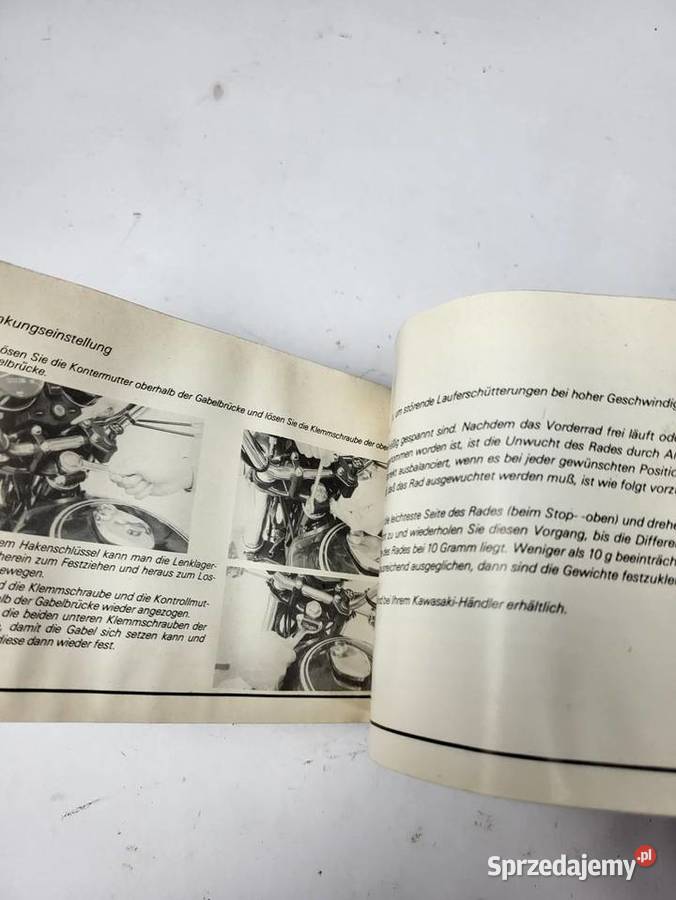 INSKTUKCJA OBŁSUKI 2 CYLINDRY KAWASAKI Z 750 Akcesoria motocyklowe Rybnik