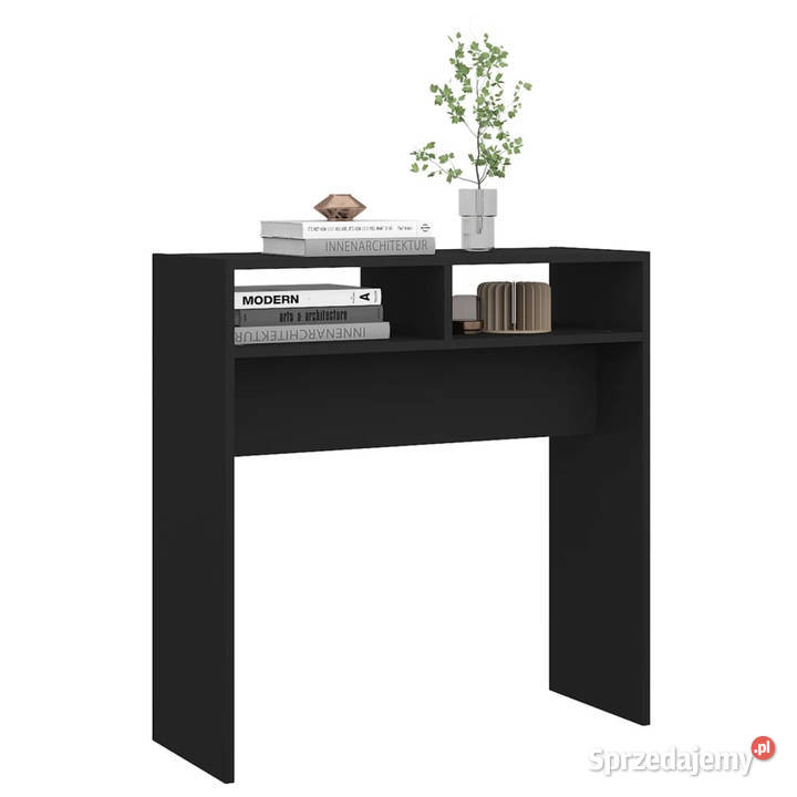 Stolik konsolowy czarny 78x30x80 materiał Meble Warszawa