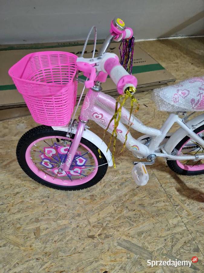 ROWER DZIECIĘCY ROWEREK 16 DZIEWCZYNKI RÓŻOWY Głogowa