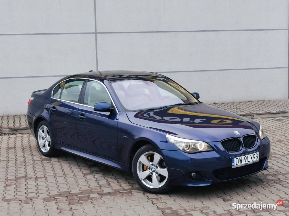 BMW E60 530XD 235 2007r m pakiet bogate Seria 5 dolnośląskie Świebodzice