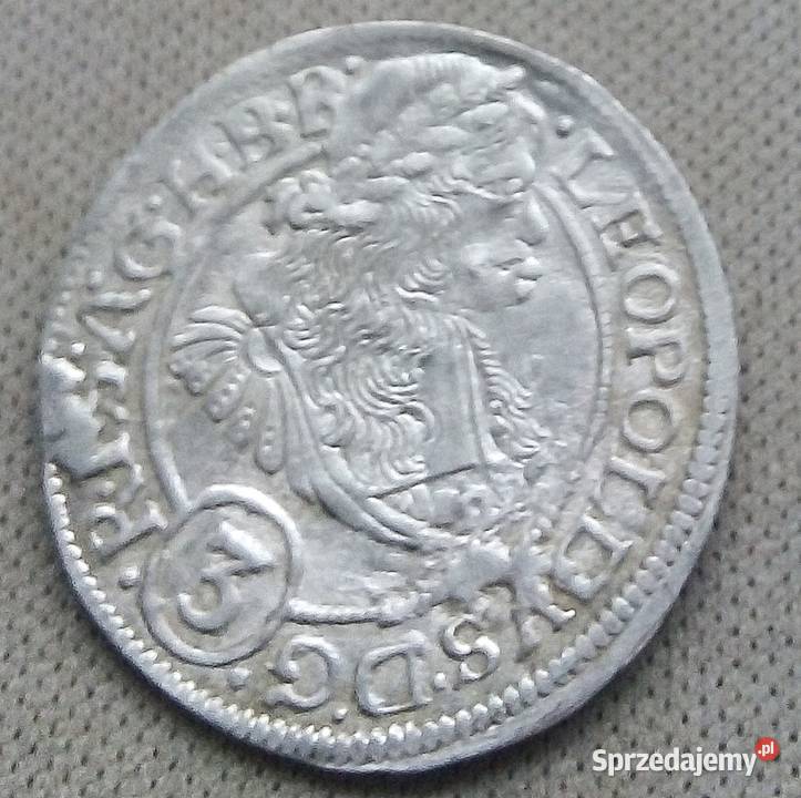 ŚLONSK WROCŁAW 3 KRAJCARY1670 r SHSSREBRO Legionowo