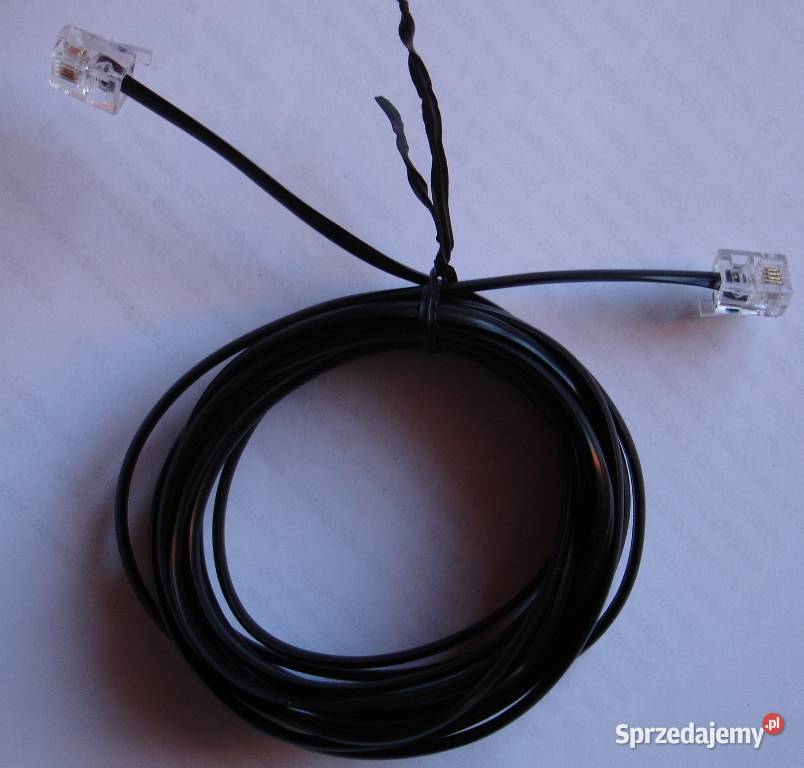 Przedłużacz kabel telefoniczny wtyk wtyk 3m wtyk Zbylitowska Góra sprzedam