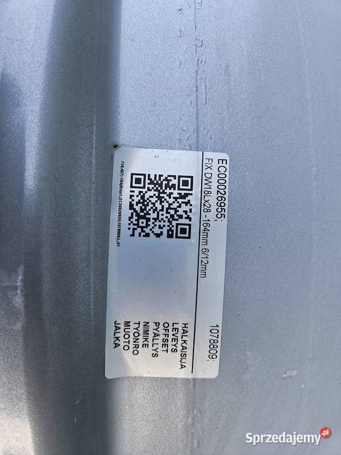 Felgi Felga DW 18L x R 28 Para 18x28 L 540 60065 Szprotawa sprzedam