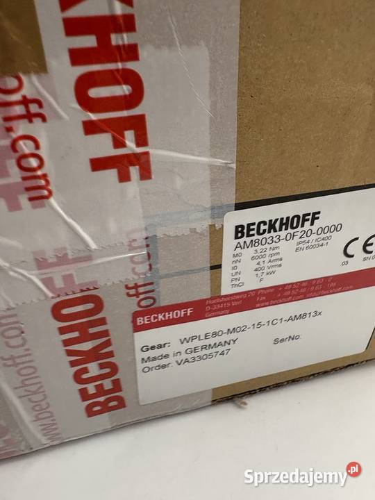Beckfohh AM80330F200000 Servomotor WPLE80 M02 15 Warszawa