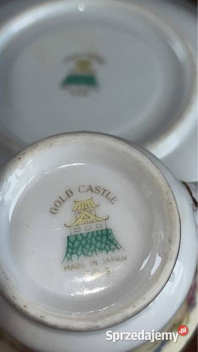 Fliżanka do mokki Gold Castle japońska porcelana Gdańsk