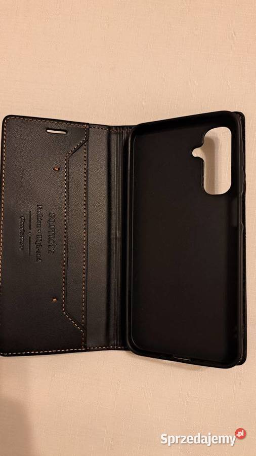 Etui skórzane Samsung A17 2 sztuki szkło Turek