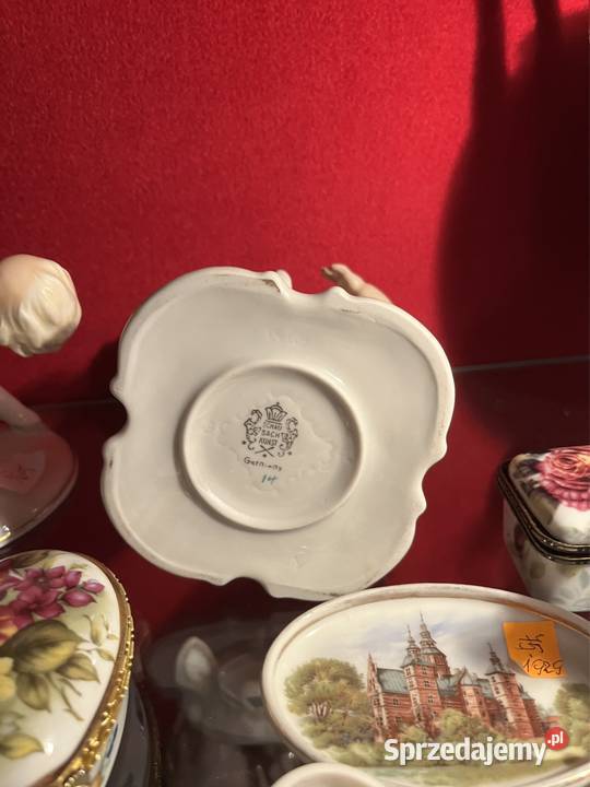 Figurka chłopca z koziołkiem Schaubach Gdańsk