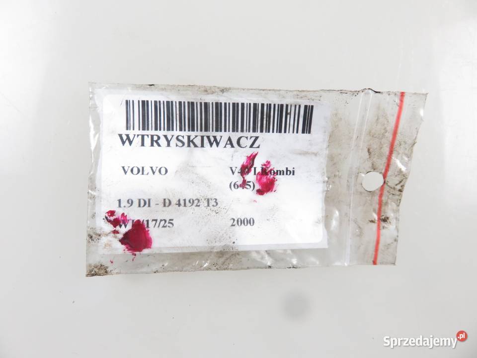 WTRYSKIWACZ VOLVO V40 I 19 DI 0445110021 Wtryskiwacze sprzedam