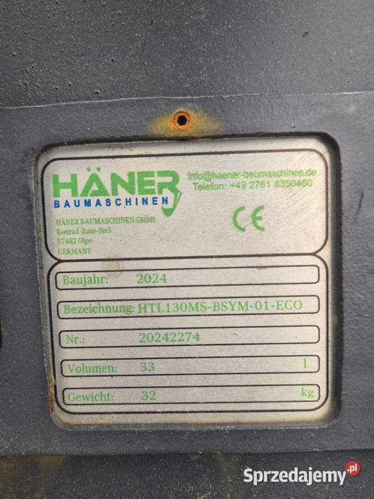 Zestaw 3 nowych łyżek Hner do minikoparki MS01 sprzedam