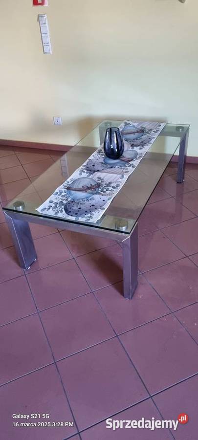 stolik kawowy ława szklana do salonu Ligota Turawska