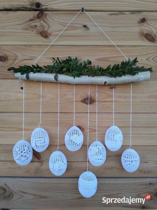 Szydełkowe pisanki wielkanocne zachodniopomorskie Drawsko Pomorskie