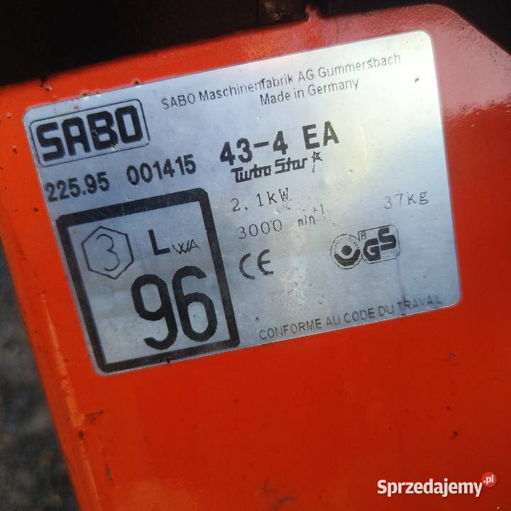 Kosiarka spalinowa Sabo alu buda bez napędu Pielgrzymka sprzedam