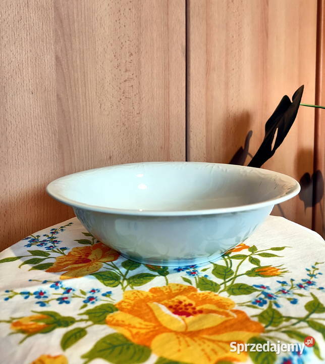 Miska biała Porcelana Karolina PRL Lublin