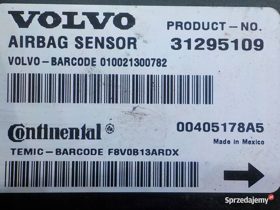 VOLVO C30 LIFT 16 D 10r 3D modul sensor AIRBAG Wyposażenie elektryczne mazowieckie Suków sprzedam