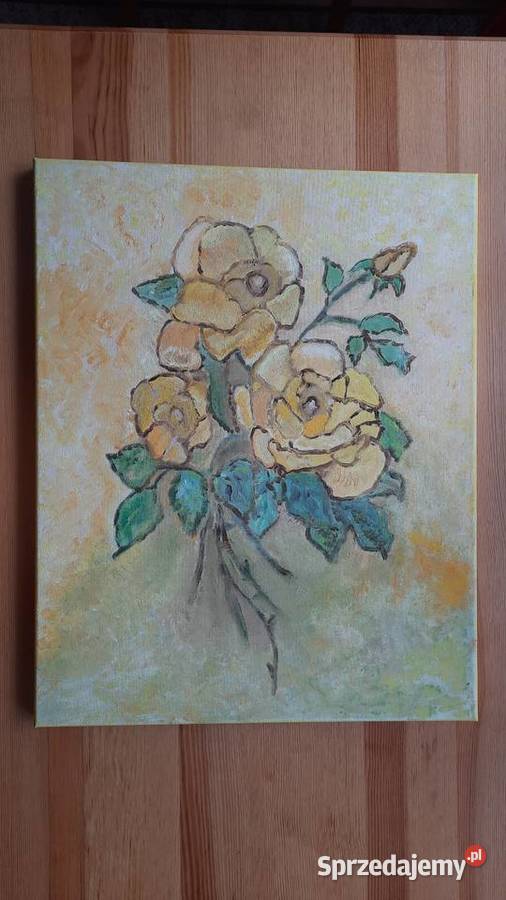 Kwiaty obraz na płótnie 40 x 50 ELange